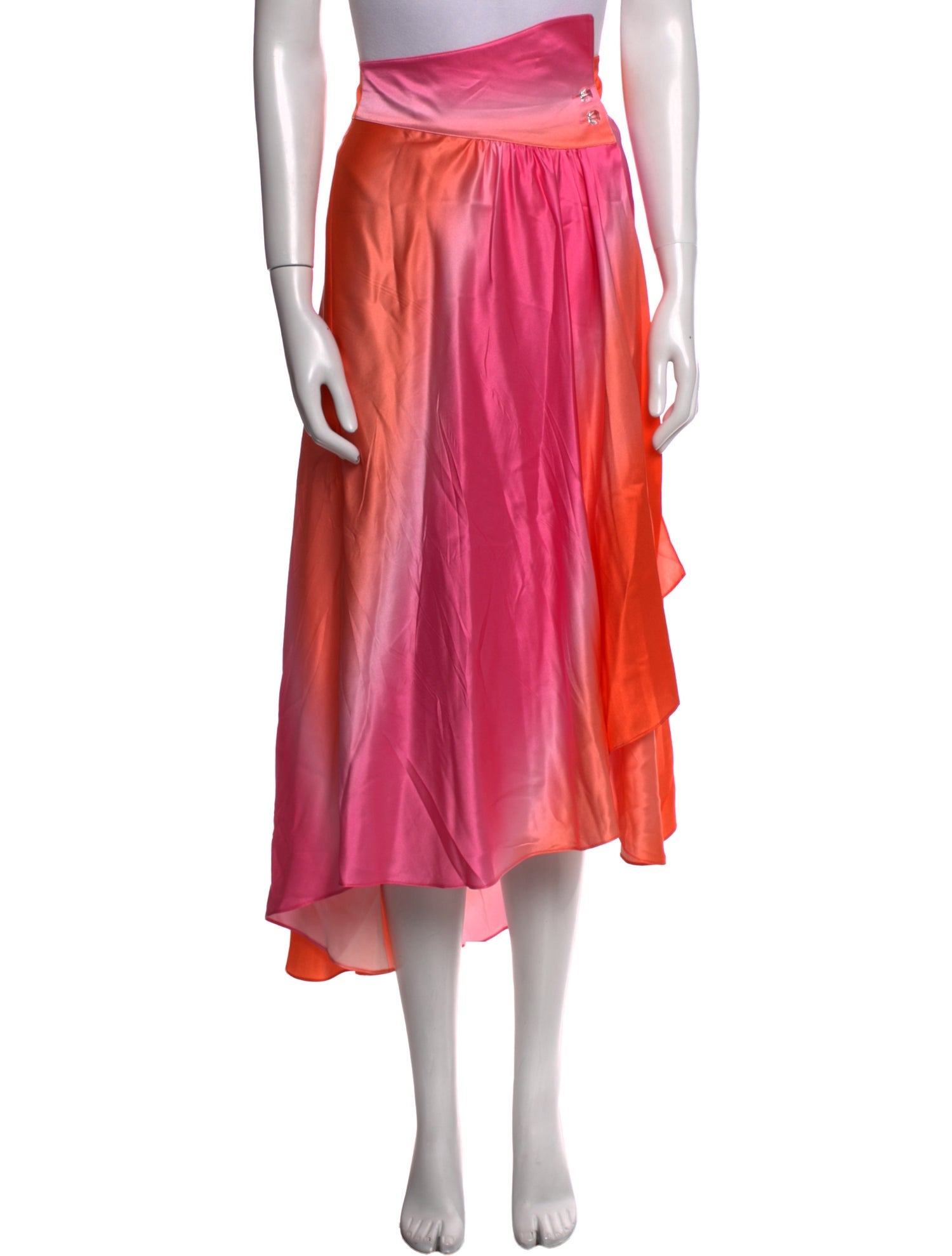 Dannijo Silk Midi Length Skirt