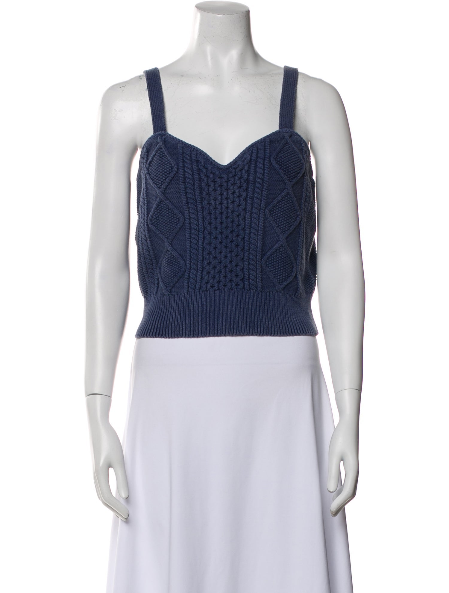 Dannijo Square Neckline Sleeveless Crop Top w/ Tags