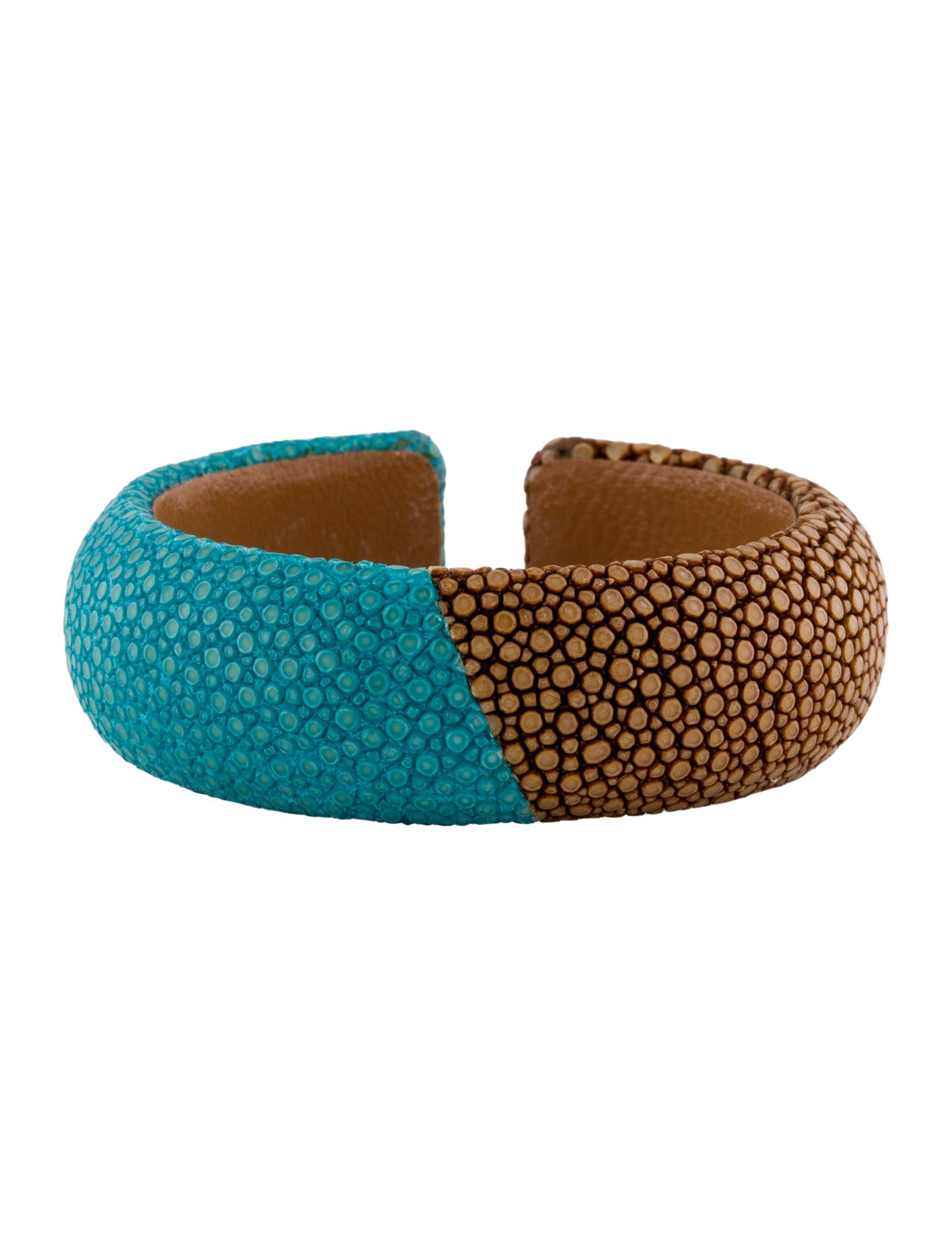 Dannijo Stingray & Leather Loma Cuff Bracelet