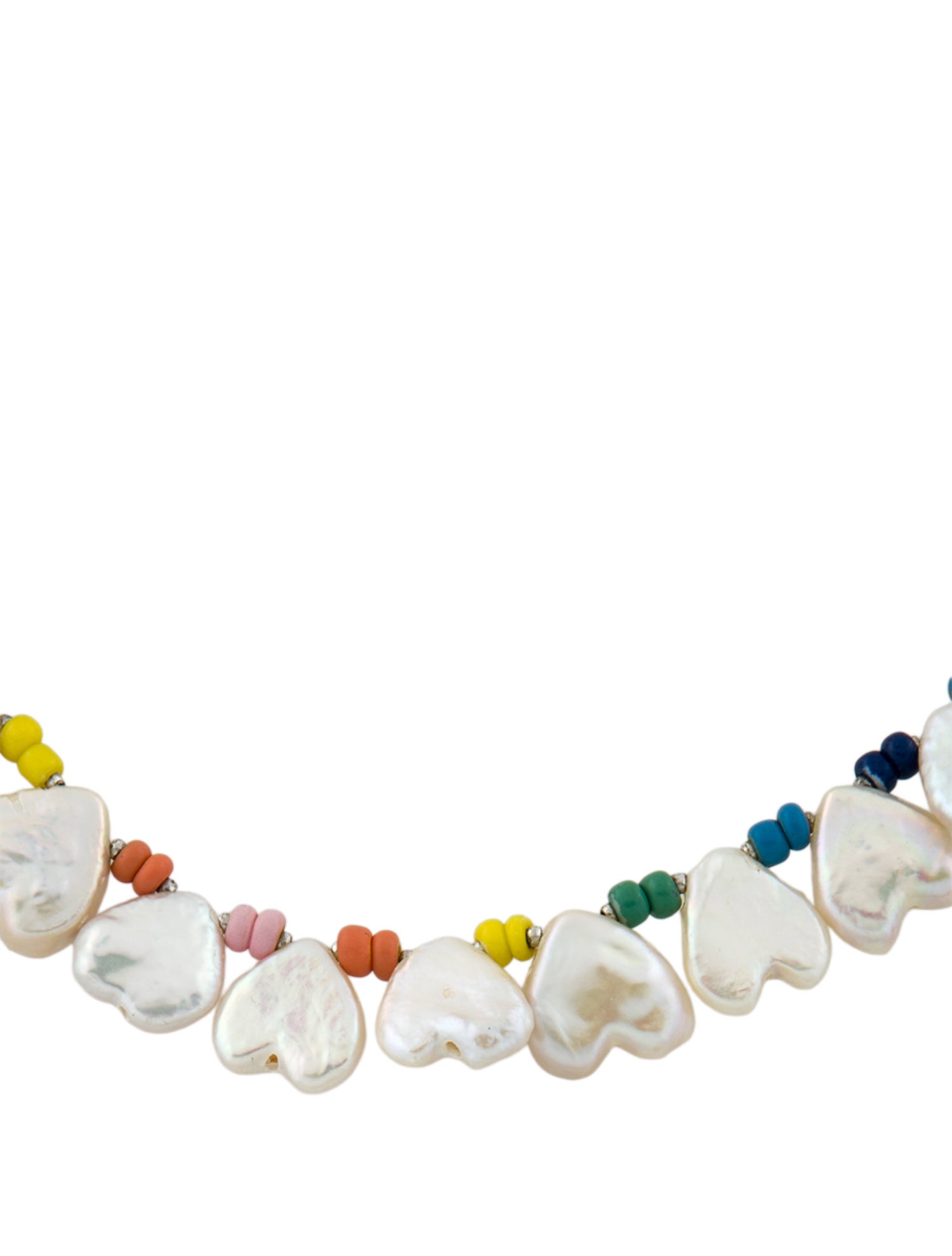 Dannijo Pearl Hearts Beaded Station Choker