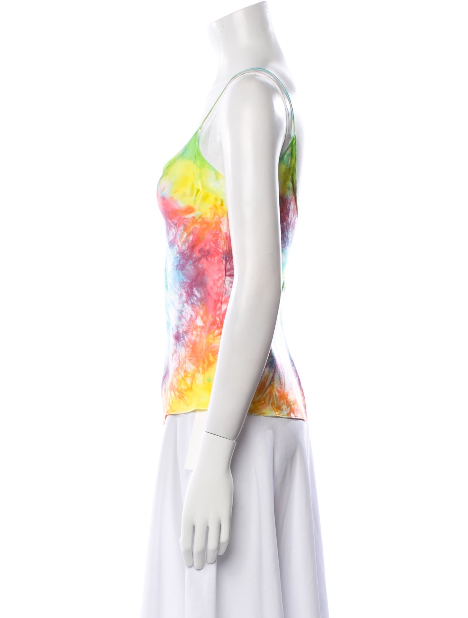 Dannijo Silk Tie-Dye Print Top