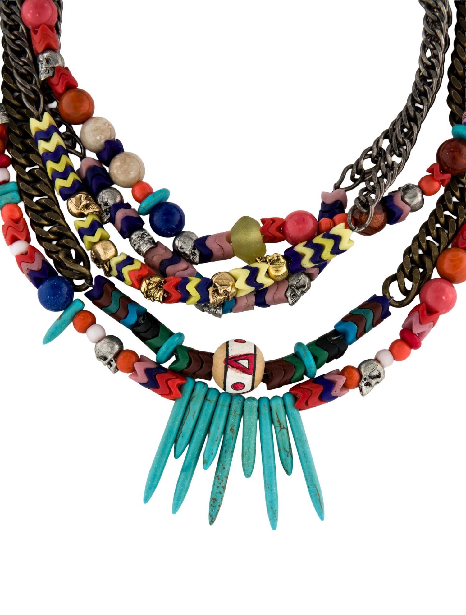 Dannijo Bead & Wood Multistrand Necklace