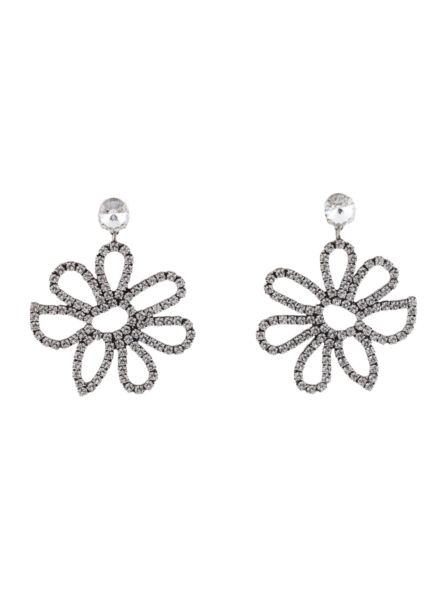 Dannijo Crystal 'Dukes' Floral Drop Earrings