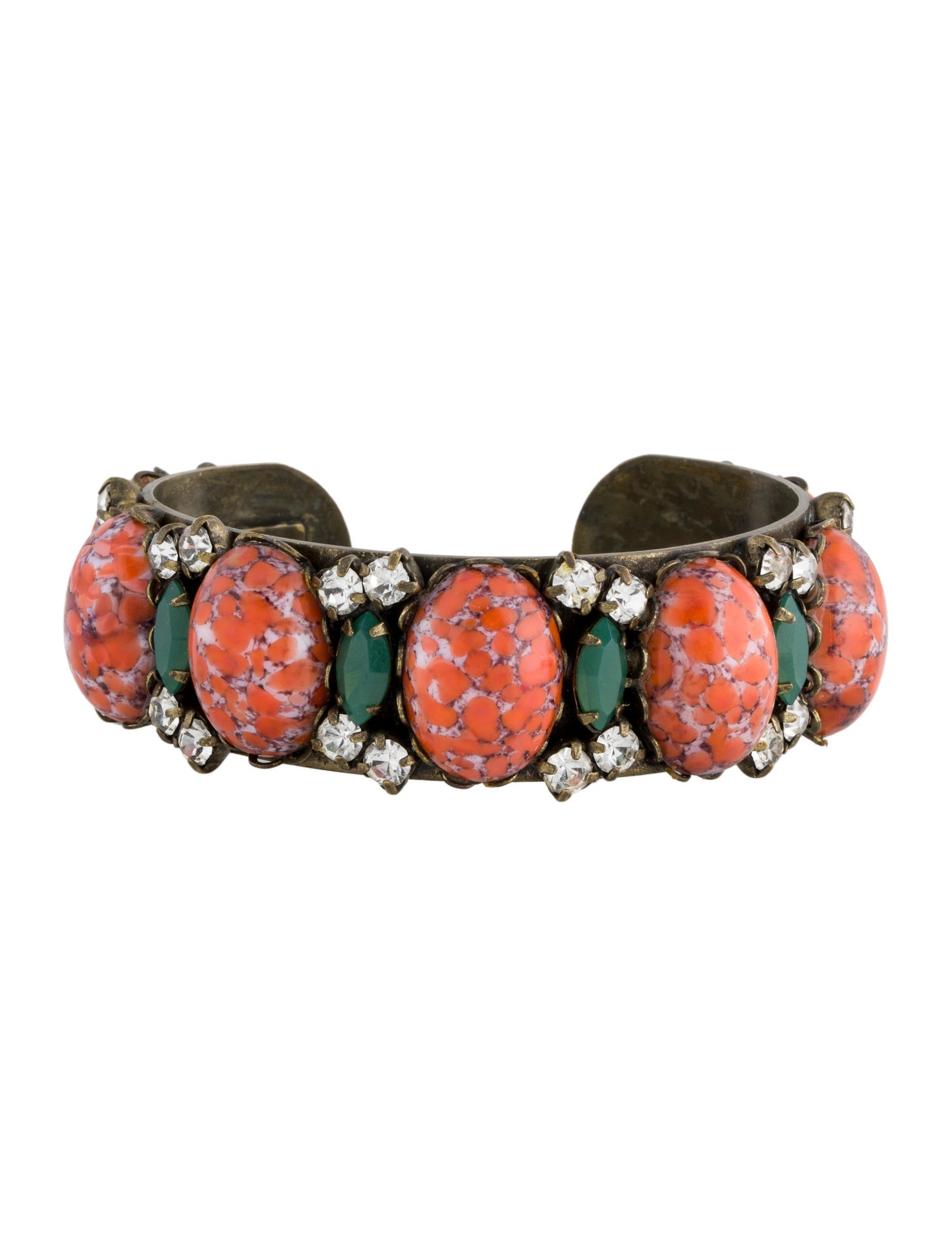 Dannijo Crystal & Resin Cuff Bracelet