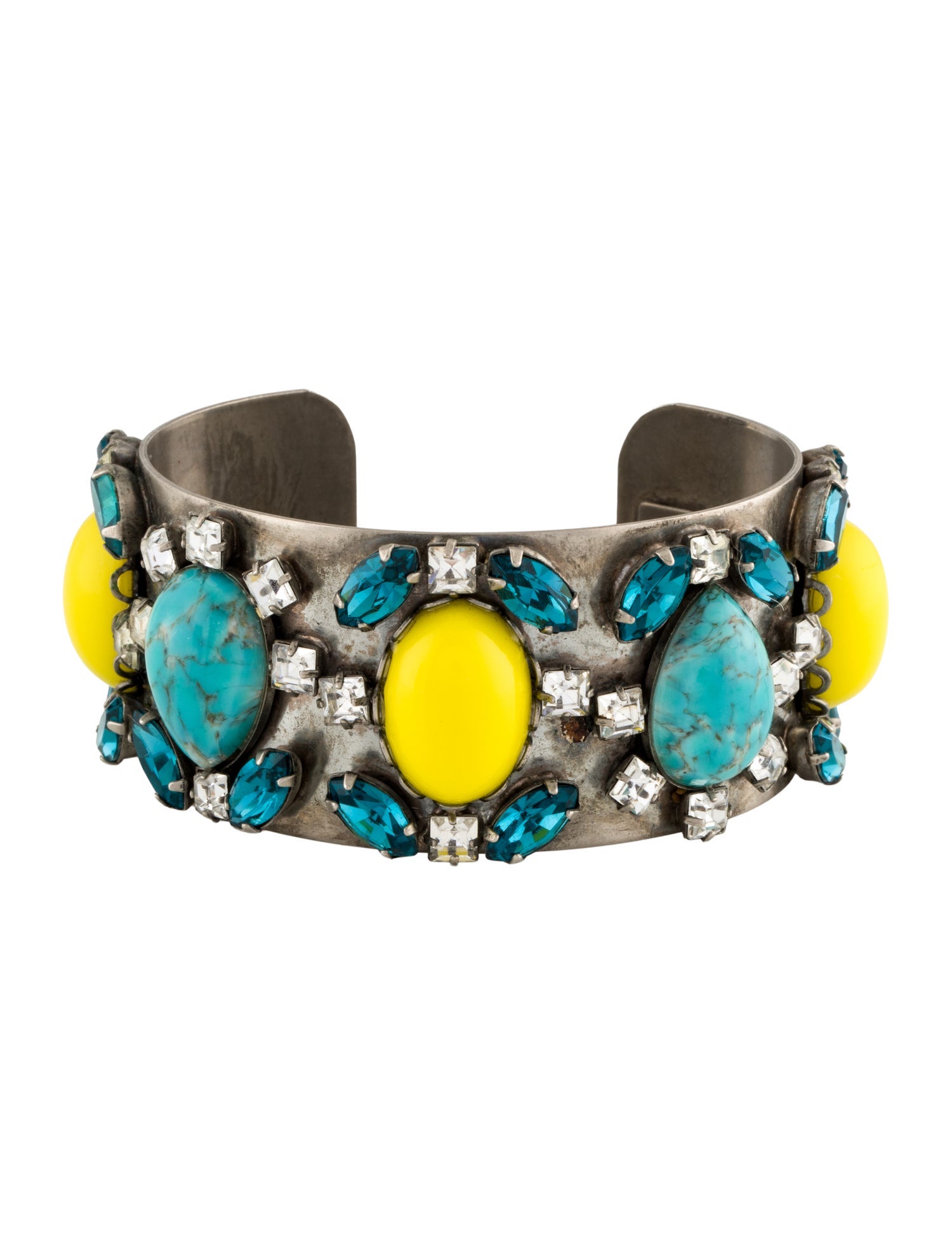 Dannijo Crystal & Stone Cuff Bracelet