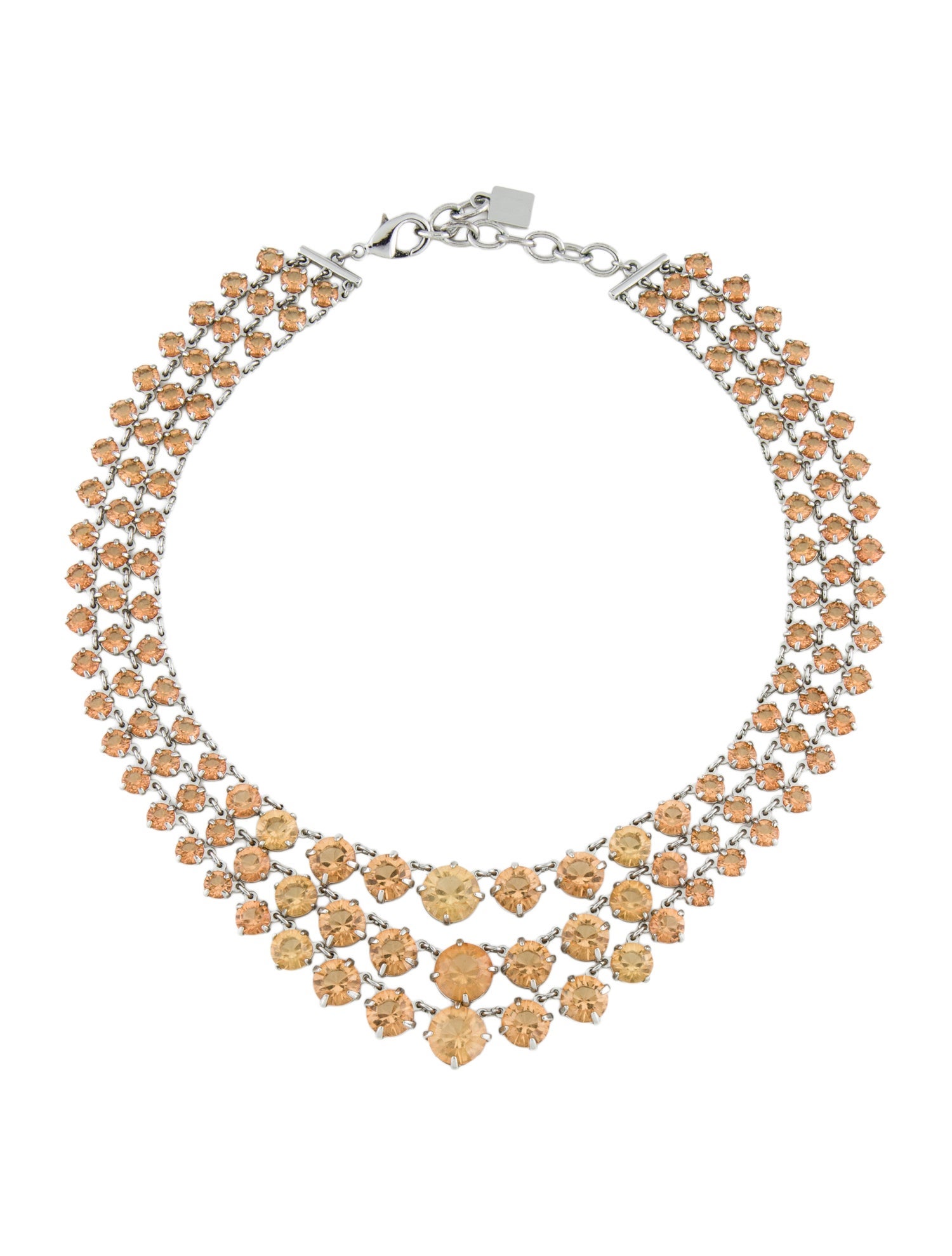 Dannijo Crystal Multistrand Necklace