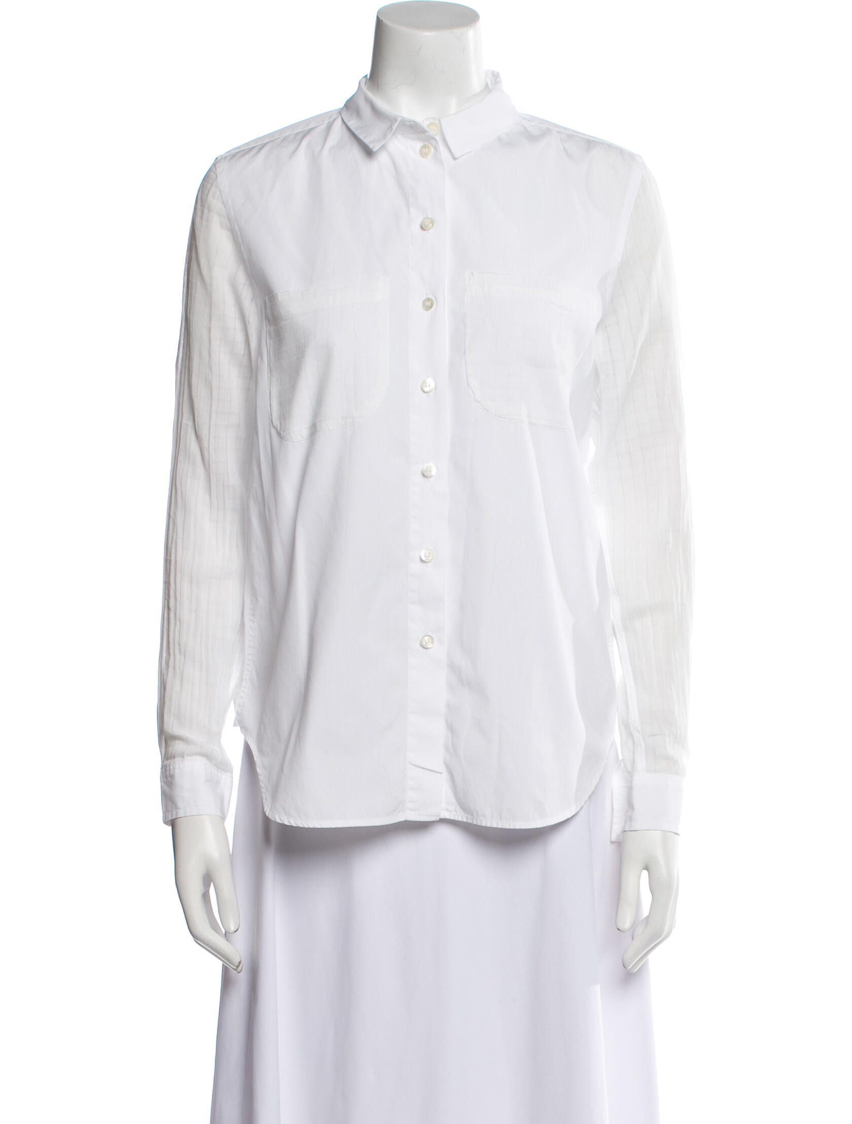 Maison Kitsuné Long Sleeve Button-Up Top