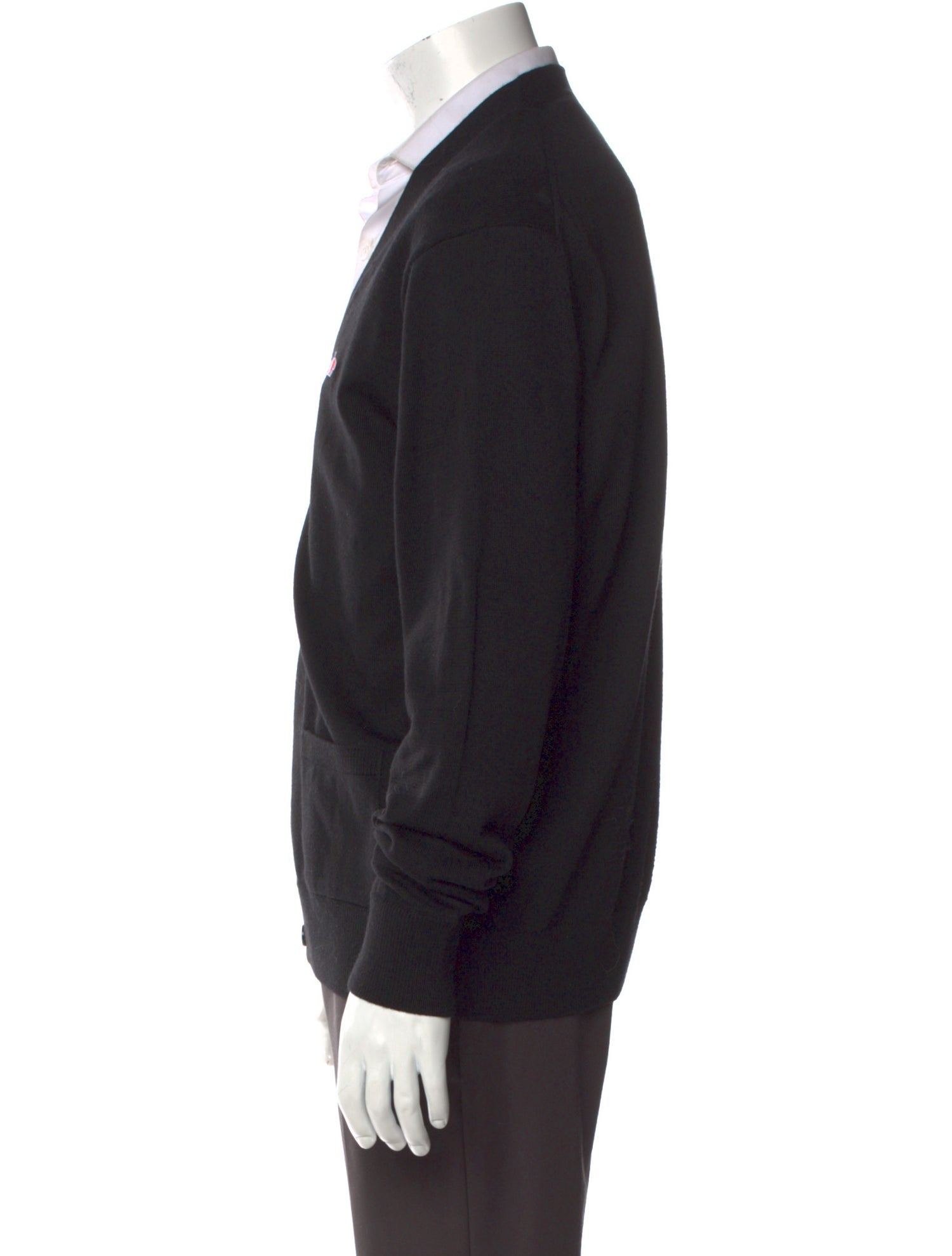 Maison Kitsuné Wool V-Neck Cardigan