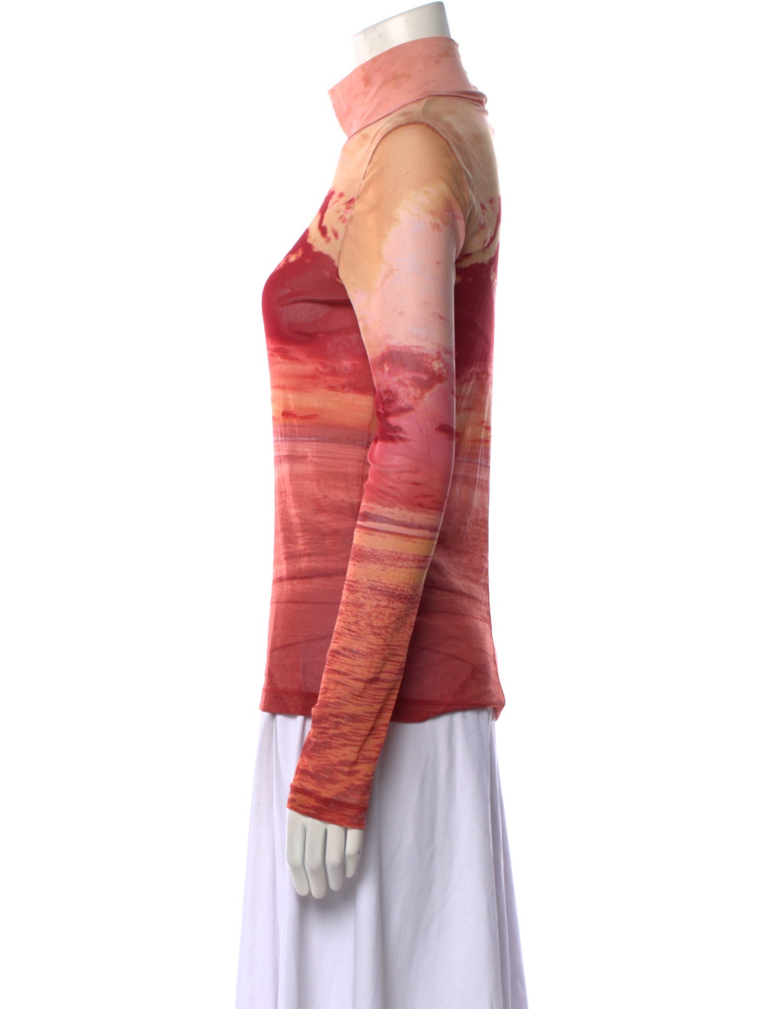 Maison Kitsuné Printed Turtleneck Sweatshirt