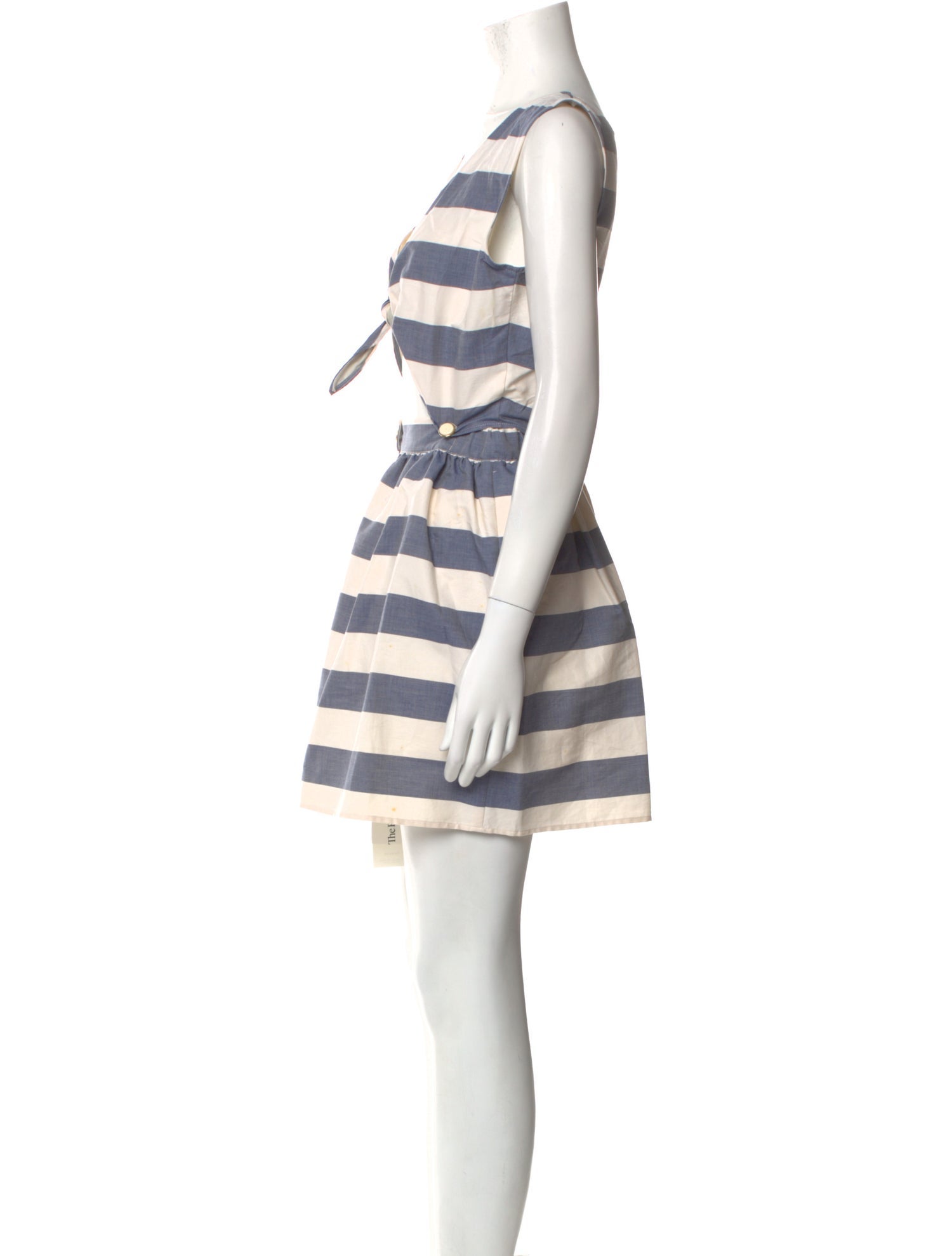 Maison Kitsuné Striped Mini Dress