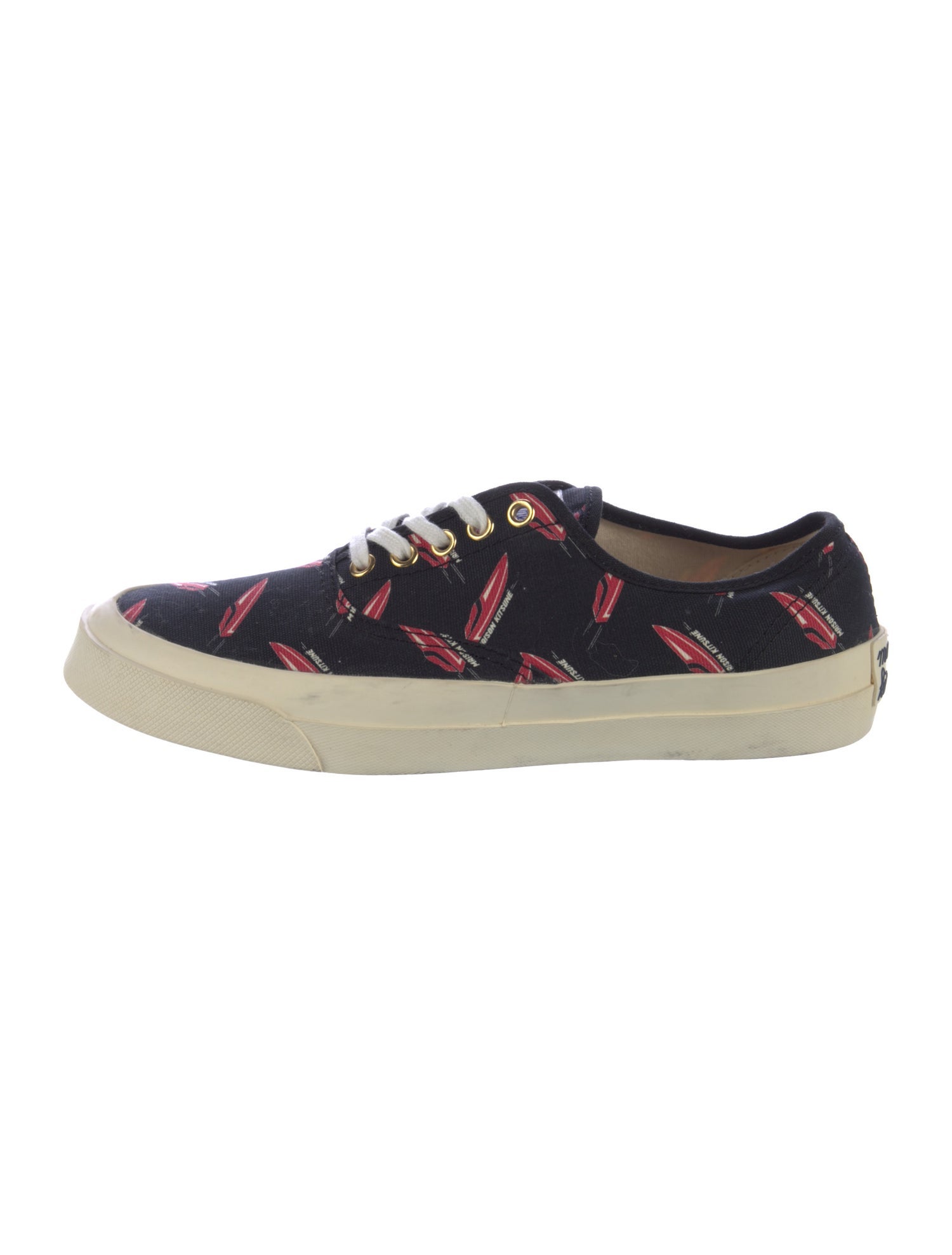 Maison Kitsuné Canvas Printed Sneakers