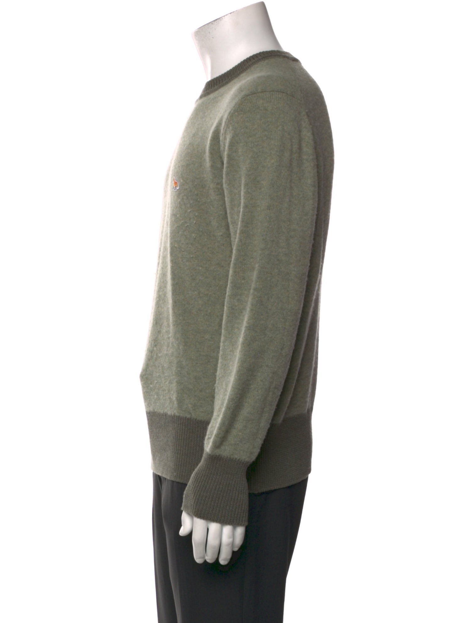 Maison Kitsuné Wool Colorblock Pattern Pullover