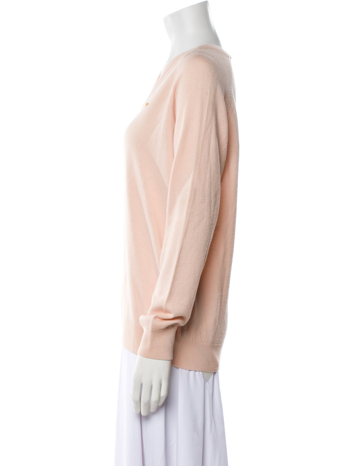 Maison Kitsuné Merino Wool V-Neck Sweater