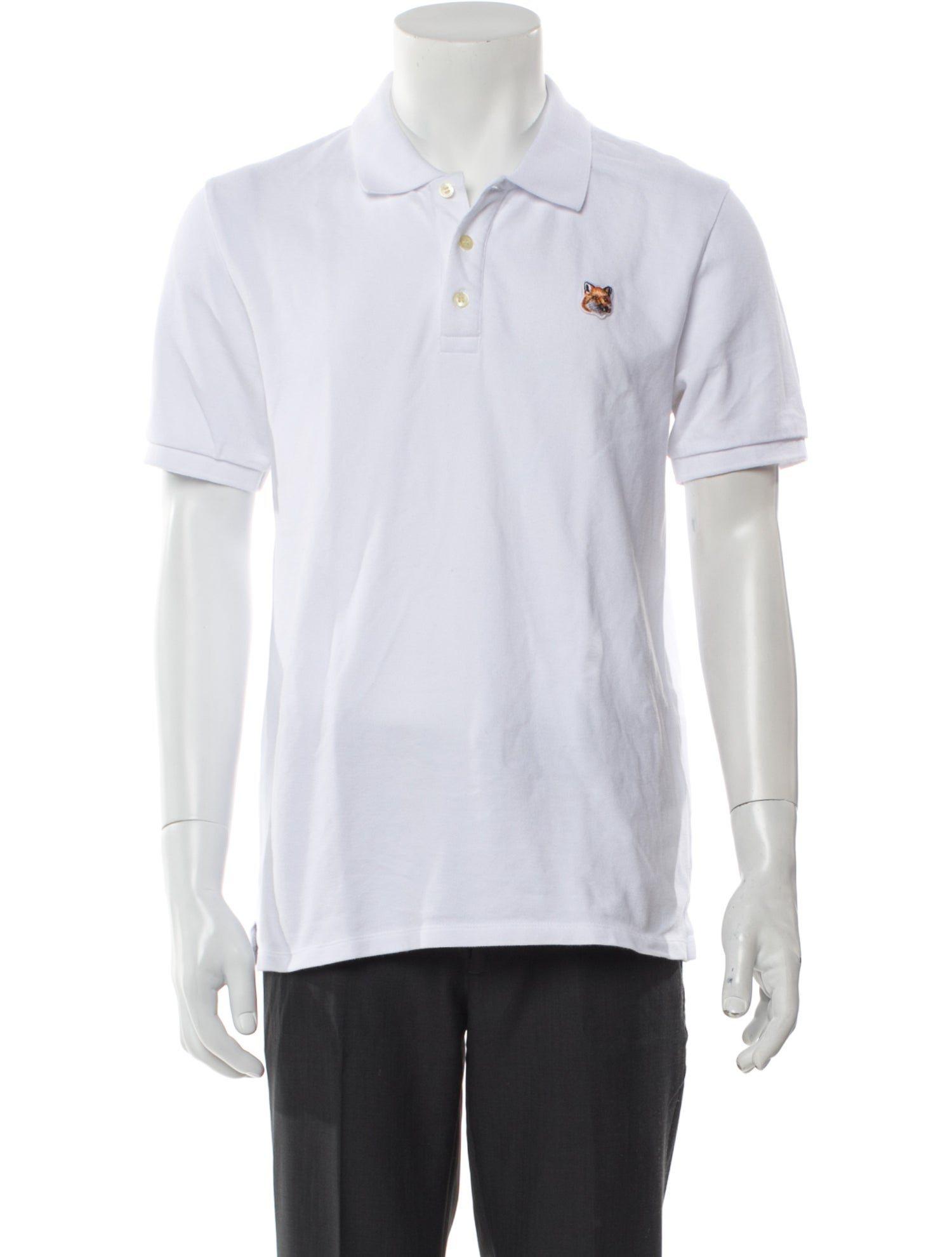 Maison Kitsuné Collar Short Sleeve Polo Shirt