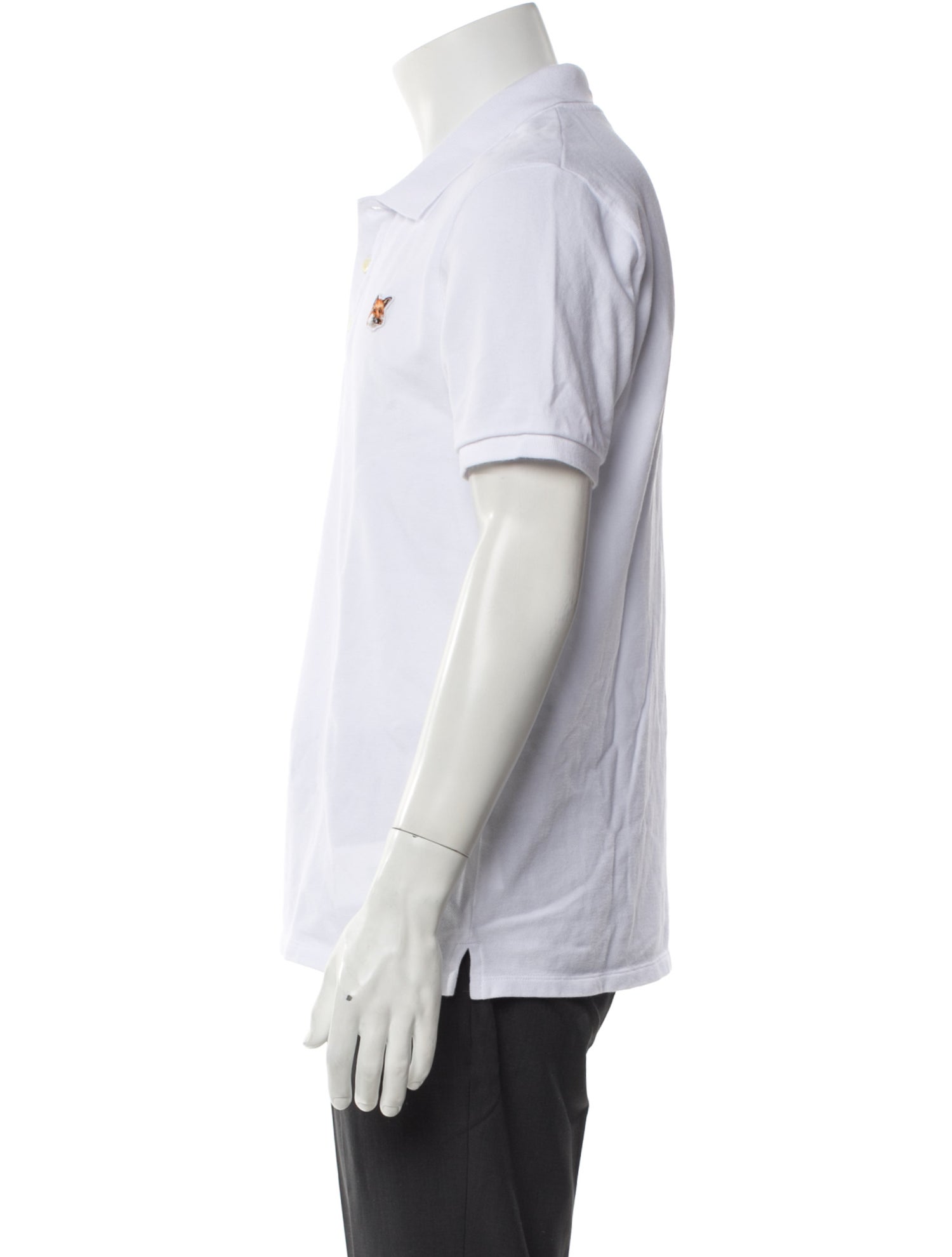 Maison Kitsuné Collar Short Sleeve Polo Shirt