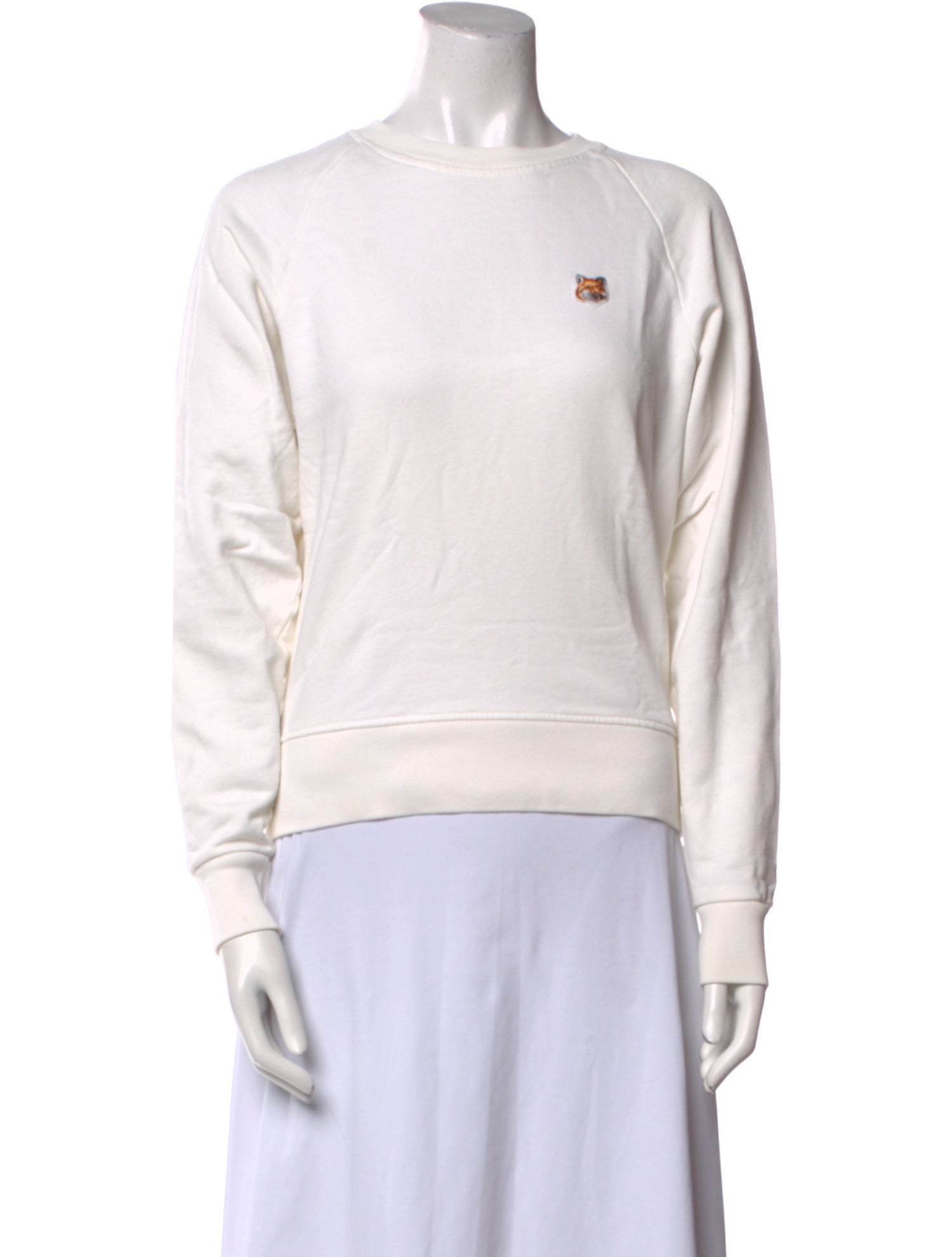 Maison Kitsuné Crew Neck Long Sleeve Sweatshirt