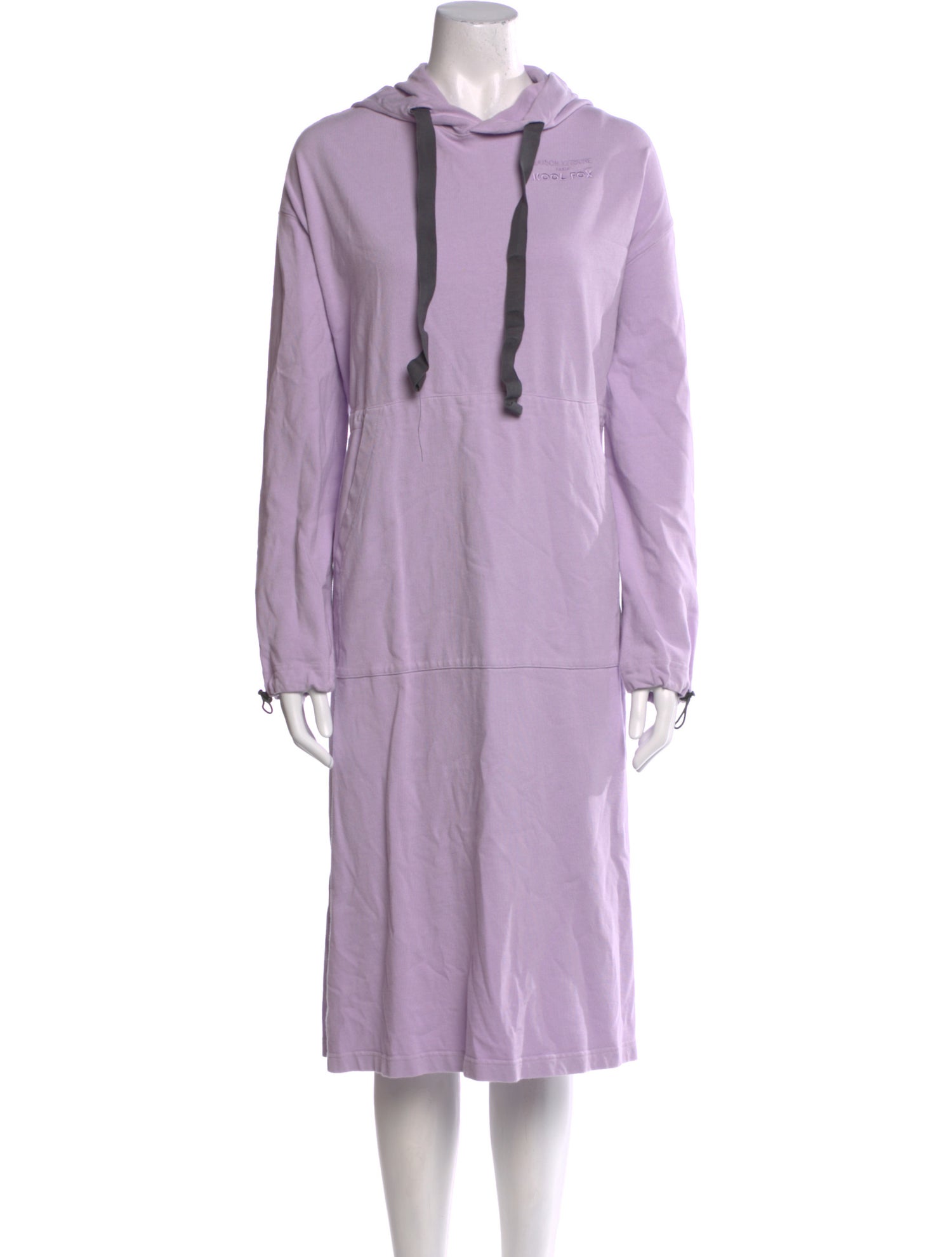 Maison Kitsuné Mock Neck Midi Length Dress