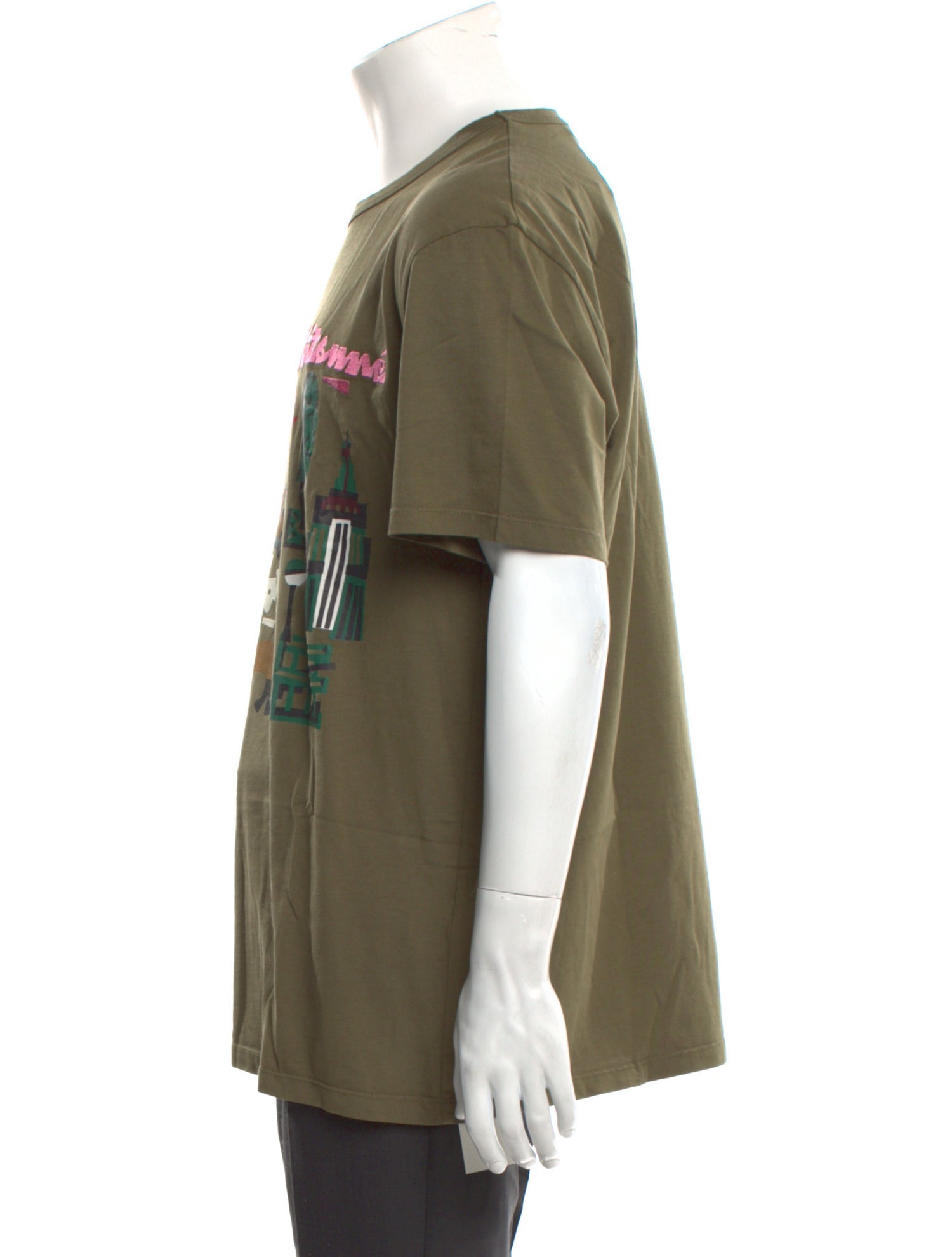 Maison Kitsuné Graphic Print Crew Neck T-Shirt w/ Tags