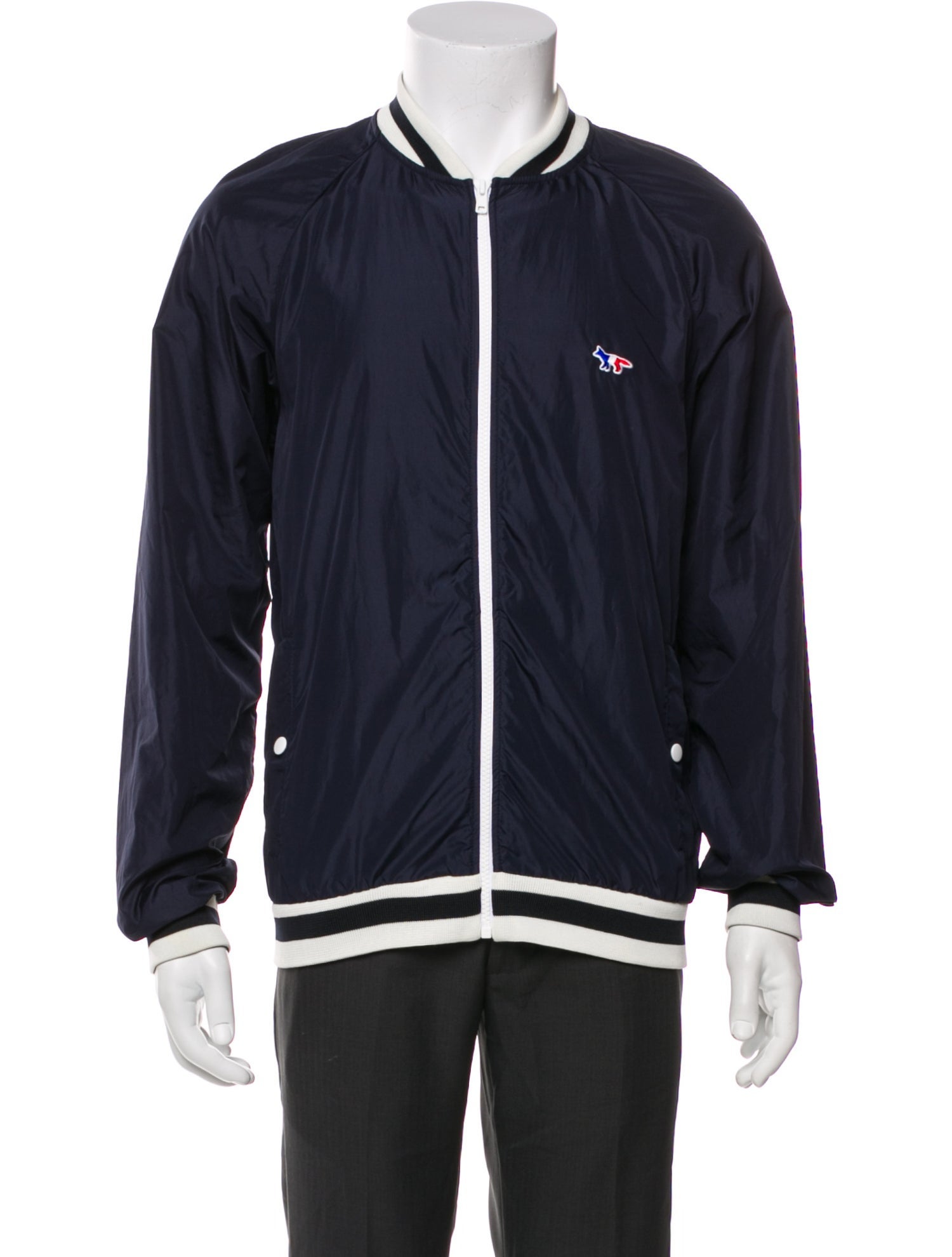 Maison Kitsuné Striped Windbreaker