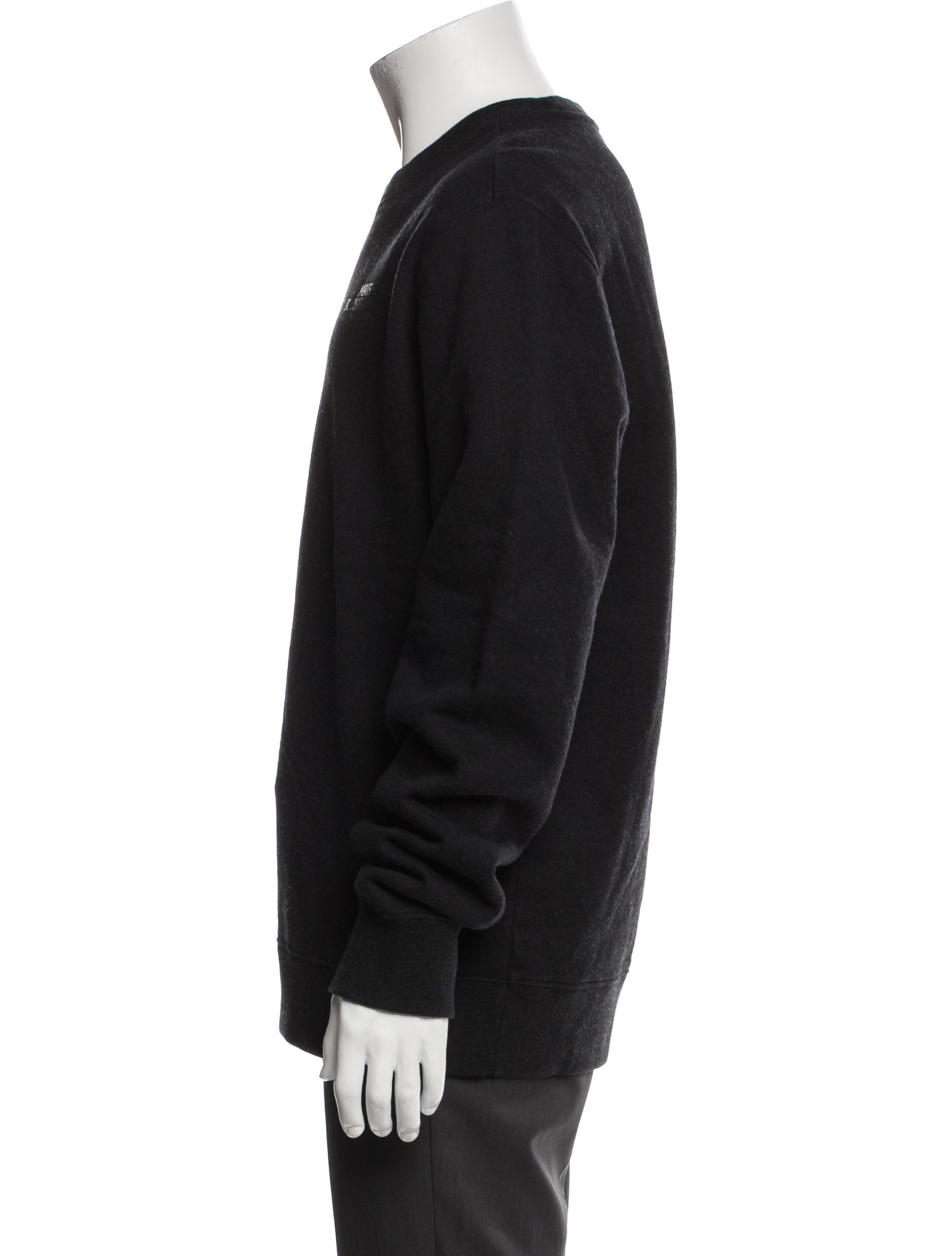 Maison Kitsuné Crew Neck Long Sleeve Sweatshirt