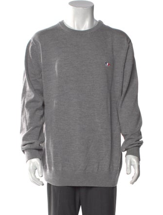 Maison Kitsuné Wool Crew Neck Pullover