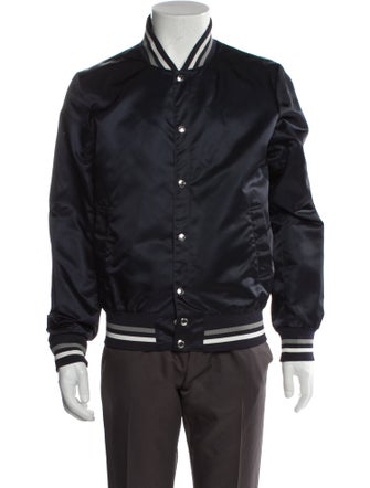 Maison Kitsuné Striped Bomber Jacket