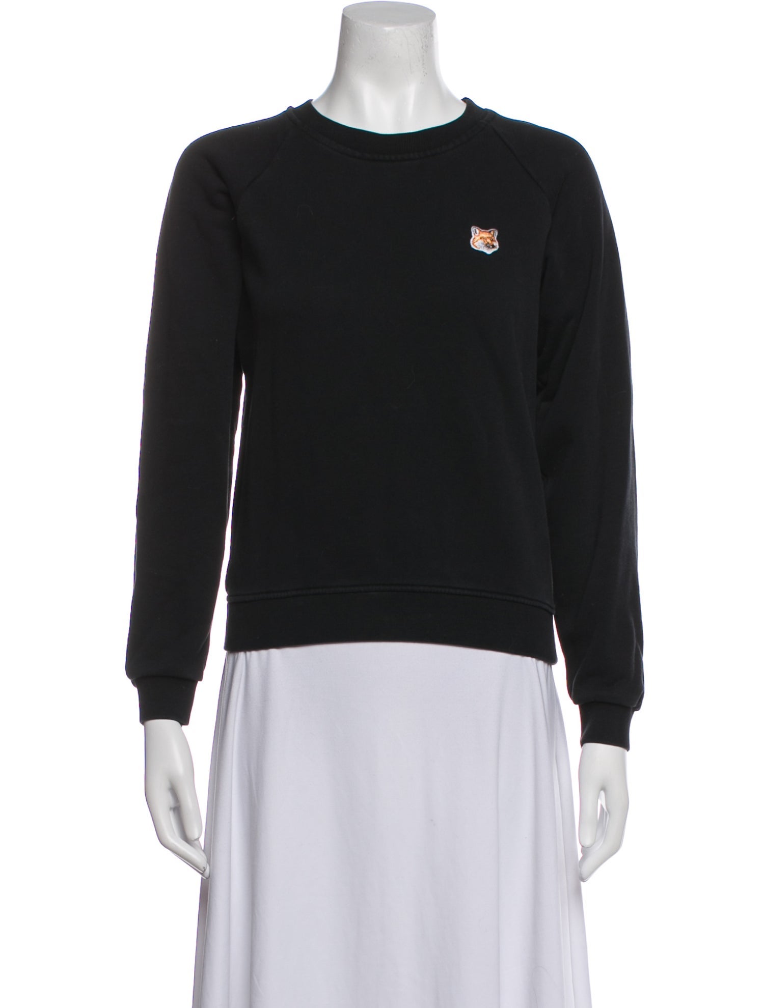 Maison Kitsuné Crew Neck Long Sleeve Sweatshirt