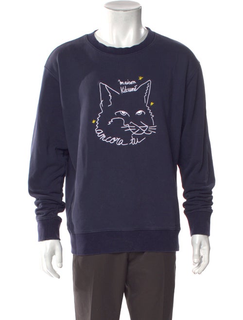Maison Kitsuné Graphic Print Crew Neck Pullover