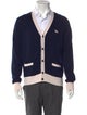 Maison Kitsuné Wool Colorblock Pattern Cardigan