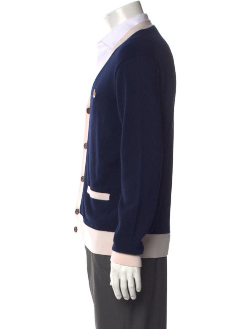 Maison Kitsuné Wool Colorblock Pattern Cardigan