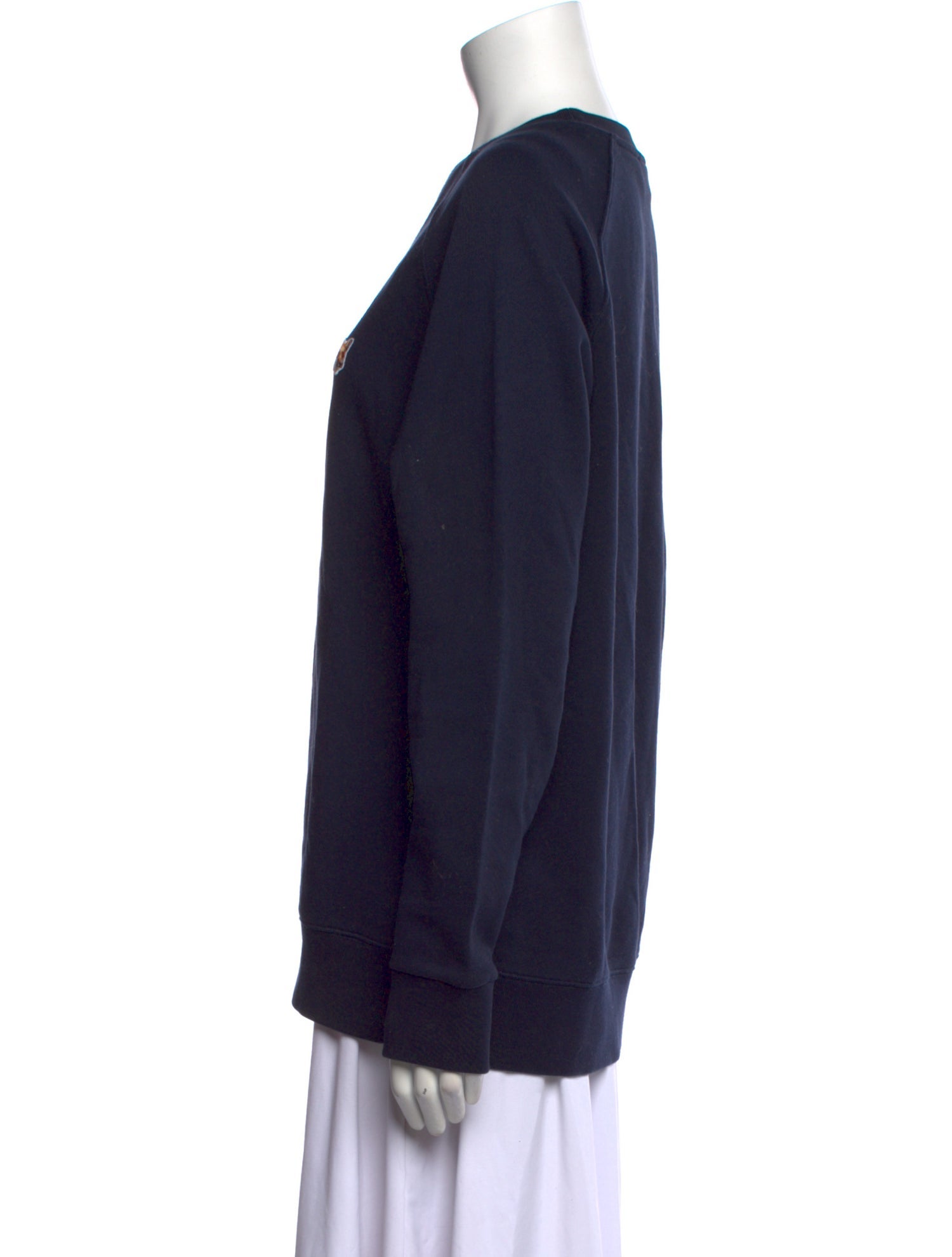 Maison Kitsuné Crew Neck Long Sleeve Sweatshirt