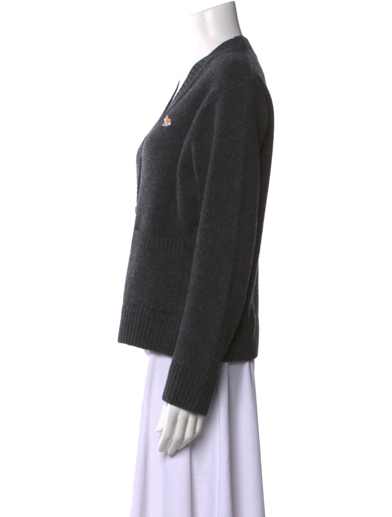 Maison Kitsuné Wool V-Neck Sweater