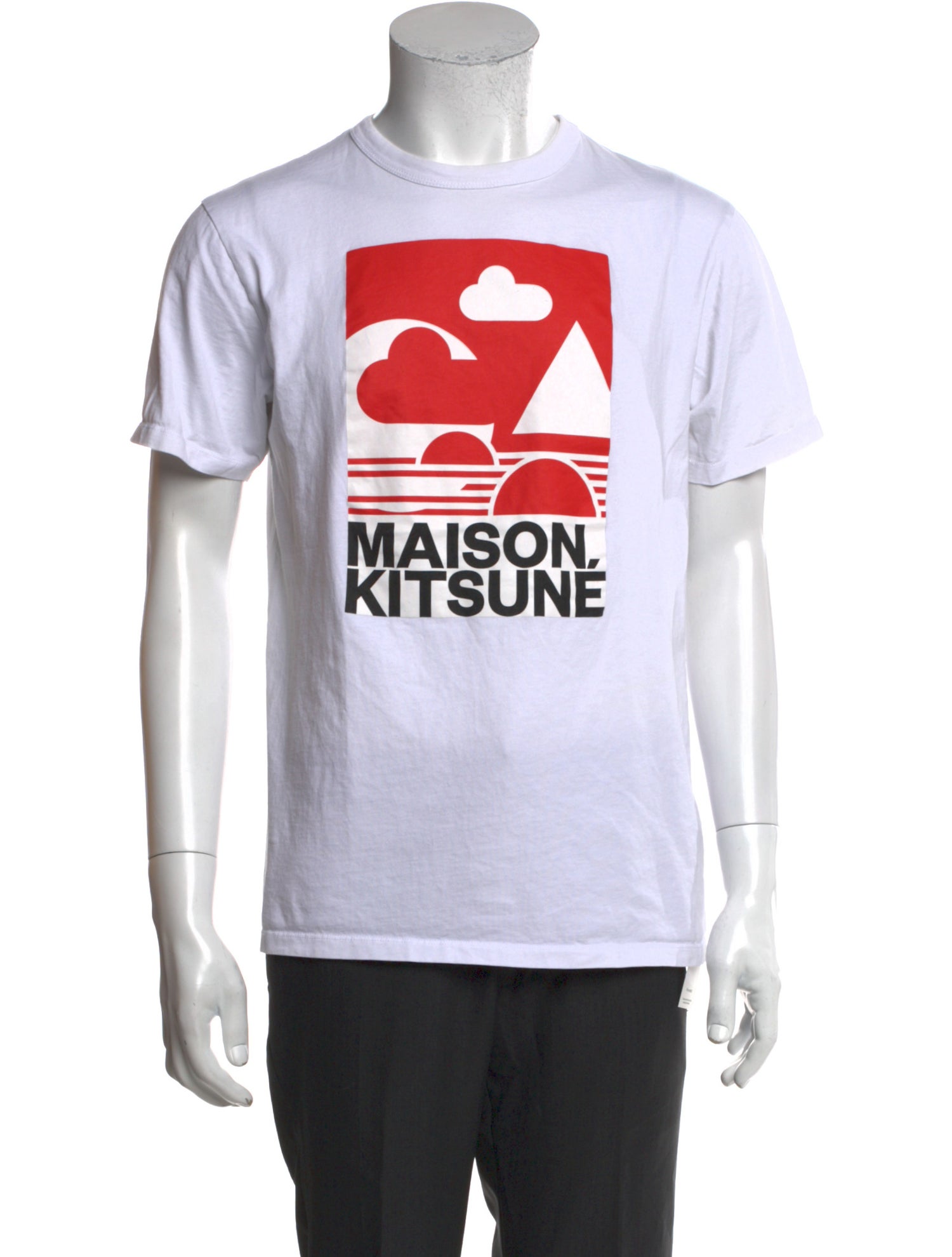 Maison Kitsuné Graphic Print Crew Neck T-Shirt