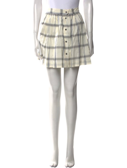 Maison Kitsuné Plaid Print Mini Skirt