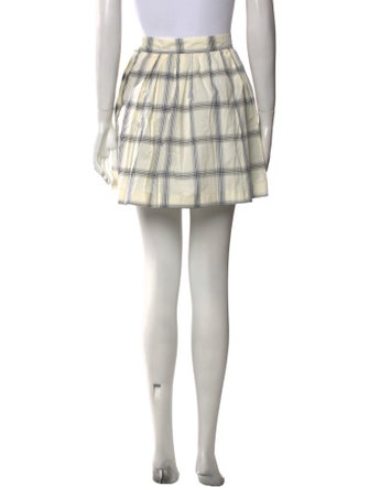 Maison Kitsuné Plaid Print Mini Skirt