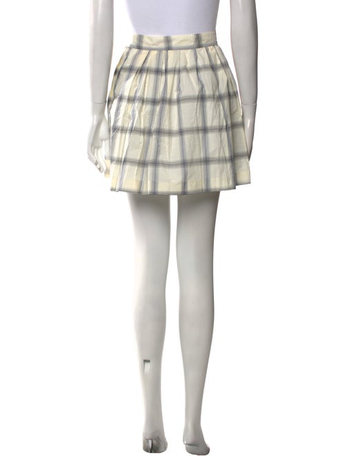 Maison Kitsuné Plaid Print Mini Skirt