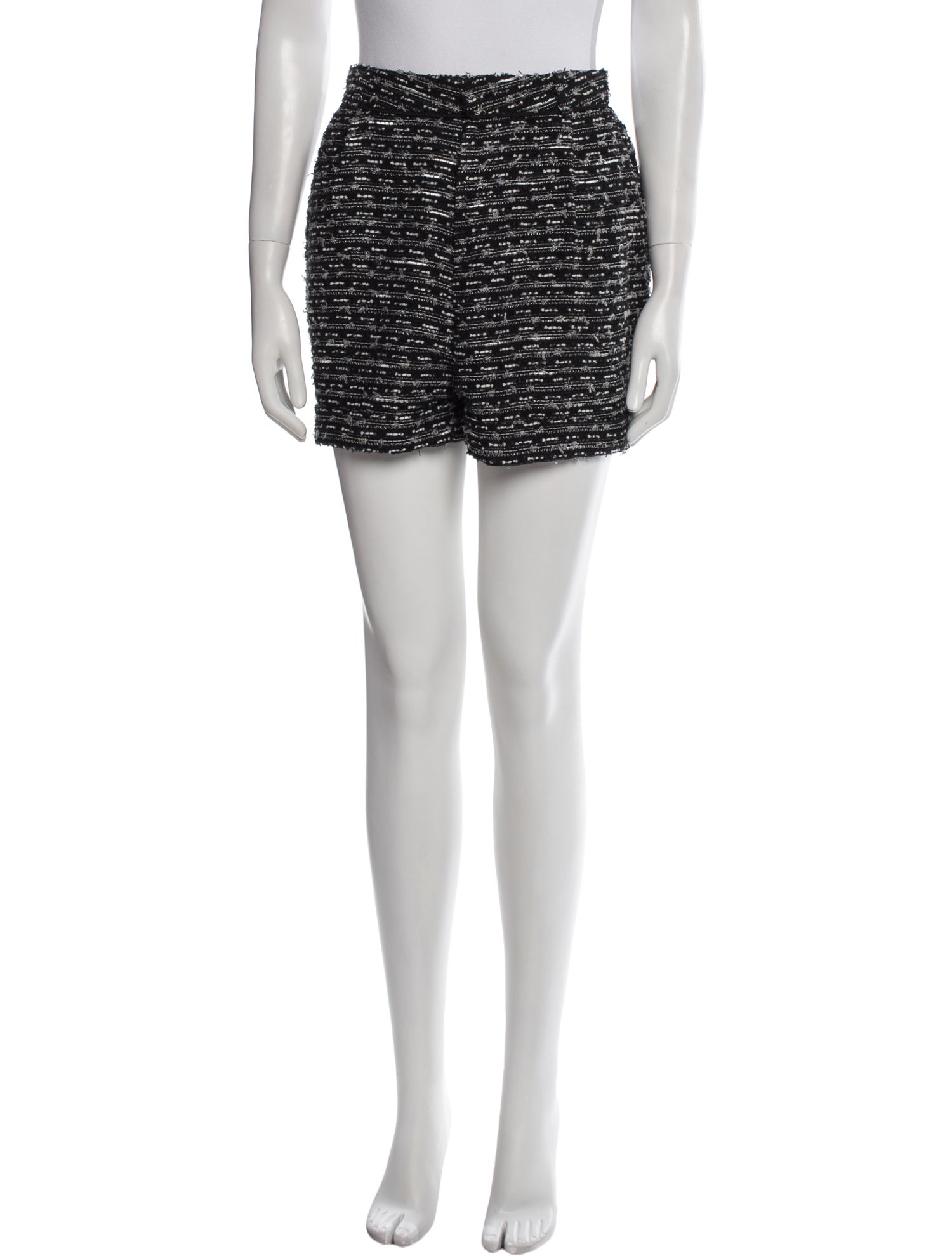 Maison Kitsuné Striped Mini Shorts