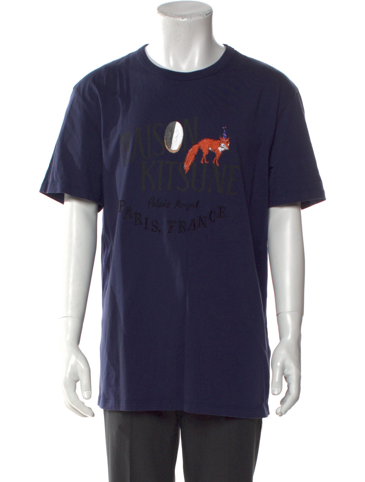 Maison Kitsuné Graphic Print Crew Neck T-Shirt