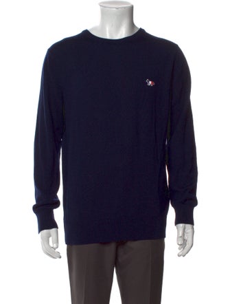 Maison Kitsuné Wool Crew Neck Pullover