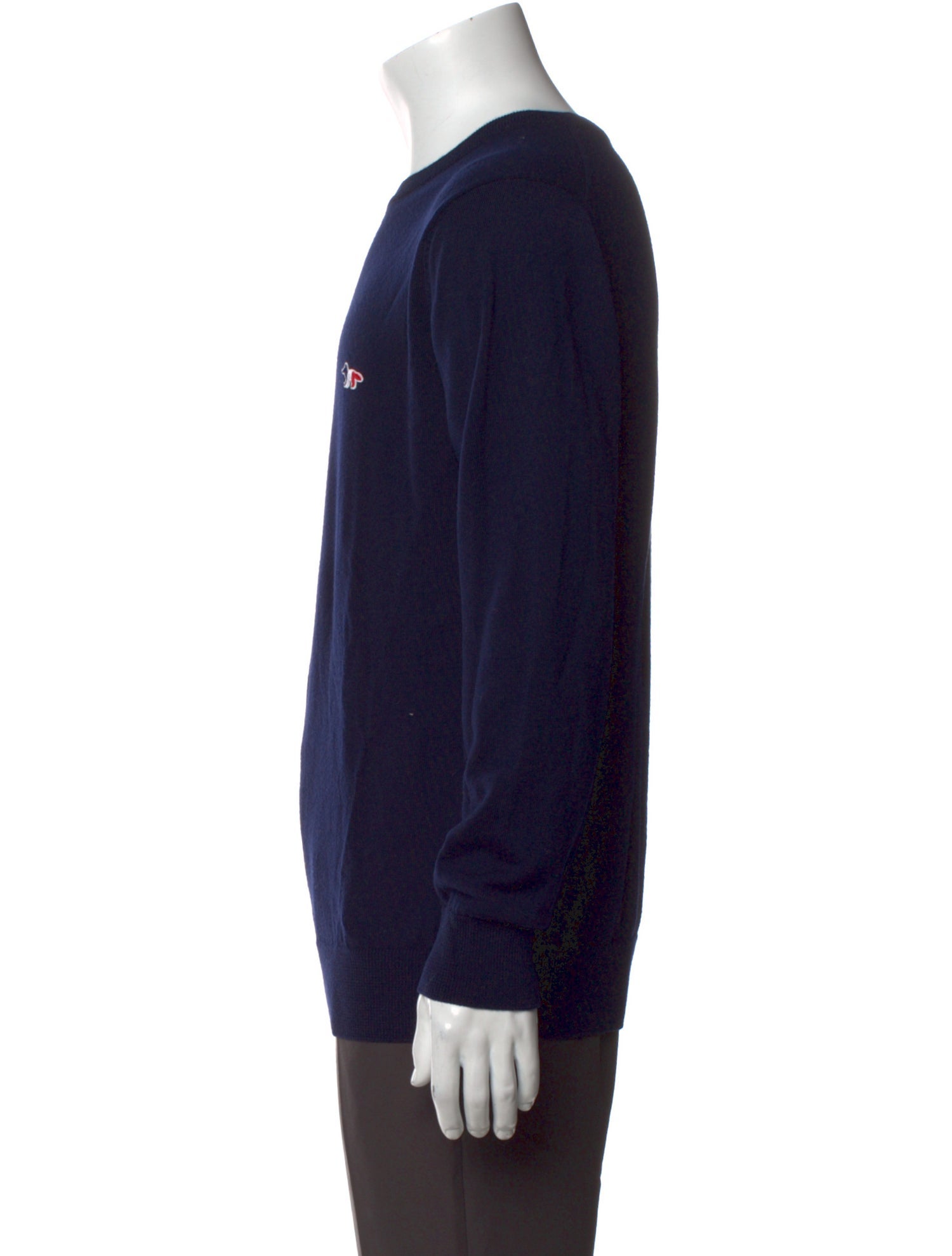 Maison Kitsuné Wool Crew Neck Pullover