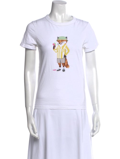 Maison Kitsuné Graphic Print Crew Neck T-Shirt