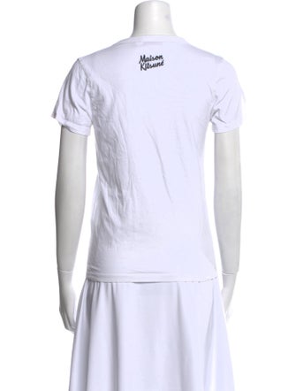 Maison Kitsuné Graphic Print Crew Neck T-Shirt