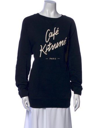 Maison Kitsuné Graphic Print Crew Neck Sweatshirt