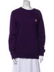 Maison Kitsuné Crew Neck Long Sleeve Sweatshirt