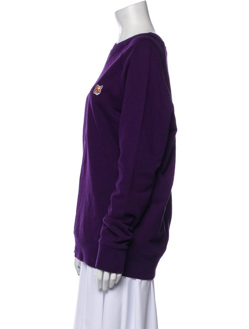Maison Kitsuné Crew Neck Long Sleeve Sweatshirt