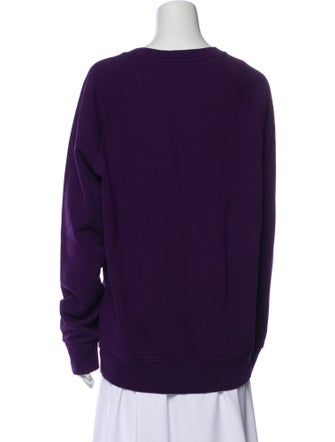 Maison Kitsuné Crew Neck Long Sleeve Sweatshirt