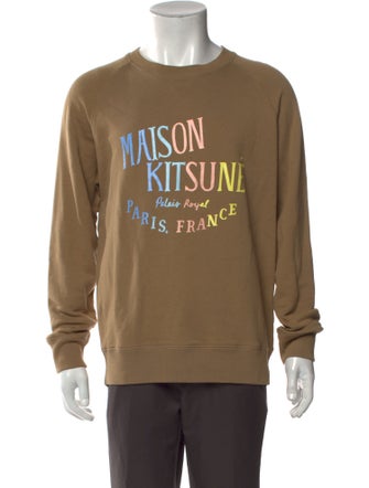 Maison Kitsuné Graphic Print Crew Neck Sweatshirt