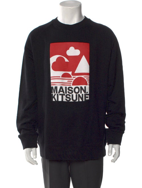 Maison Kitsuné Graphic Print Crew Neck Sweatshirt