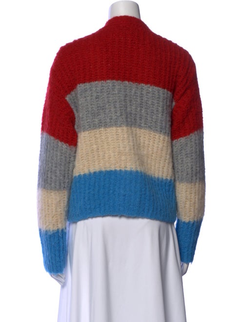 Maison Kitsuné Striped V-Neck Sweater