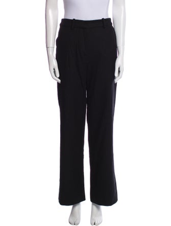 Maison Kitsuné Wool Wide Leg Pants